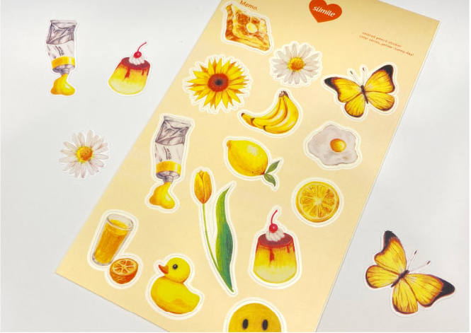 Petit Fancy Floral Sticker (PD-829)