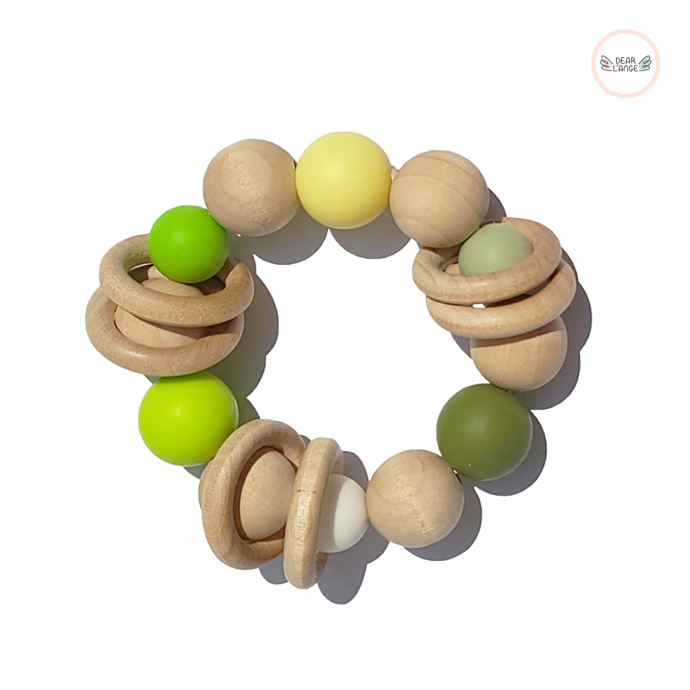 Dear L'Ange Hinoki Wooden Rattle Toy