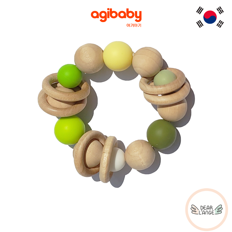 Dear L'Ange Hinoki Wooden Rattle Toy